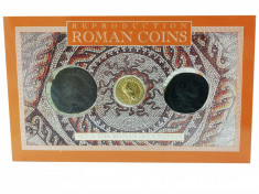 Set 3 Monede Romane - Dupondius of Hadrian, Aureus of Claudius, As of Claudius foto