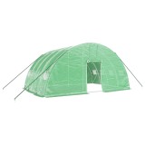 Cumpara ieftin Sera cu cadru de otel verde 24 m&sup2; 6x4x2,85 m