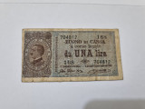 bancnota italia 1 L 1914