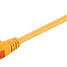 Cablu de retea U/UTP Goobay, cat6, patch cord, 1m, galben