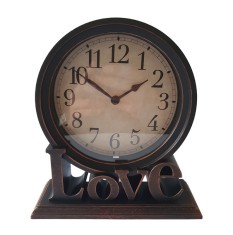 Ceas de perete, Love, 21 cm, HL-2967M foto