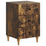 vidaXL Dulap de noapte Stejar fumuriu 43x 41 x 66,5 cm Lemn prelucrat 894100
