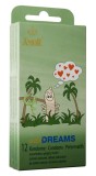 Prezervative AMOR Wild Dreams cu Nervuri, 12 buc, Lubrifiate - Texturate pentru Placere Intensă