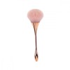 Pensula machiaj profesional, calitate extra, Flazea, Make-up profesional aplicare fond de ten pudra, 17 cm, rose gold