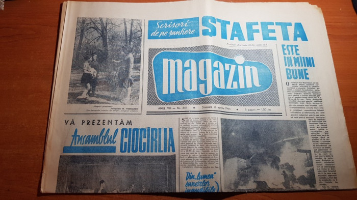 magazin 18 aprilie 1964-articol si foto despre ansamblul ciocalia