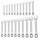Set Chei Combinate Fixe si Inelare, Set 21 Piese, Cr-V, 6-32 mm