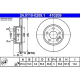 Disc frana ATE 24.0110-0209.1