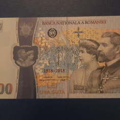 Bancnota centenar 2018