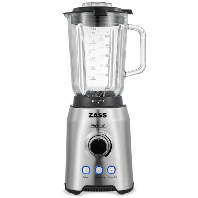 Blender Zass ZSB 09, Putere 1000W, Capacitate 1,5L, Cutit cu 6 lame, Cana din sticla - NOU foto