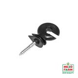 Izolator inelar compact premium pentru gard electric 80x36 mm Mezofarm