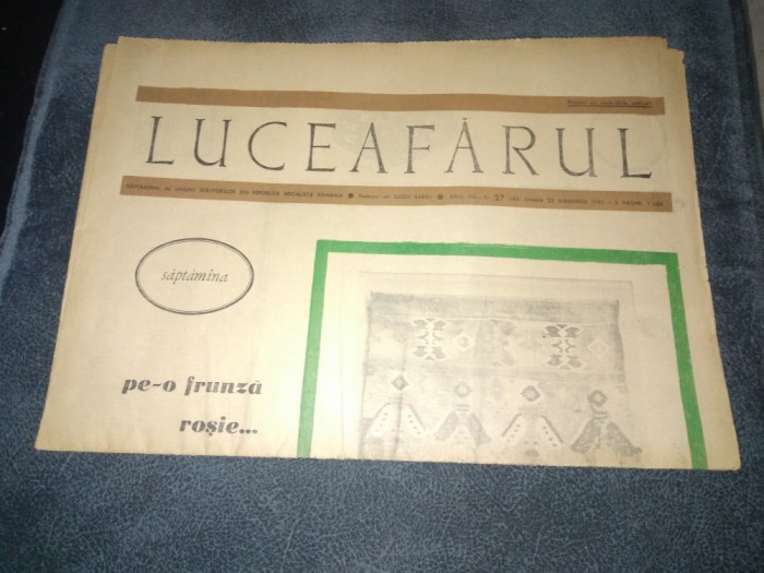 ZIARUL LUCEAFARUL 20 NOIEMBRIE 1965