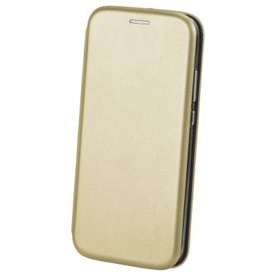 Husa Piele OEM Elegance pentru Samsung Galaxy A41, Aurie foto