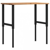 Cumpara ieftin Banc lucru maro 100x60x(71,5-98)cm lemn masiv stejar