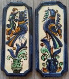 Lot doua placi decorative din ceramica Corund (Korond), Pall Magdi 2014