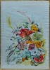 Tablou Semnat Barcoletti - Flori 1, Guasa pe Hartie, 41.5x29.5 cm, Pictura Originala