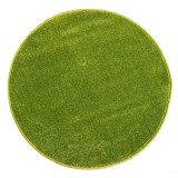 Covor Rotund Camera Copii Model Kolibri 11000-130, Marime 80 x 80 cm, Verde, Inaltime Fir 9 mm, Antialergic, Polipropilena, Gradinita, Cresa, Loc de J