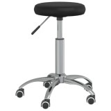 vidaXL Scaun de birou pivotant, negru, piele ecologică