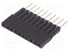 Conector 10 pini, seria {{Serie conector}}, pas pini 2.54mm, CONNFLY - DS1023-05-1*10B8-A16.0/B6.8