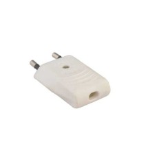 Mufa tata euro iesire dreapta 6A 250V alb Well