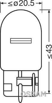 BEC 12V WY21W ORIGINAL SET 10 BUC OSRAM foto