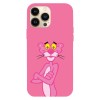 Husa compatibila cu Apple iPhone 12 / iPhone 12 Pro, Viceversa, model Sweety Pink Panther, Silicon, TPU, Transparent, Carcasa