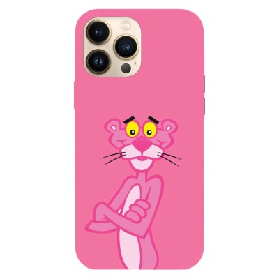 Husa compatibila cu Apple iPhone 12 / iPhone 12 Pro, Viceversa, model Sweety Pink Panther, Silicon, TPU foto
