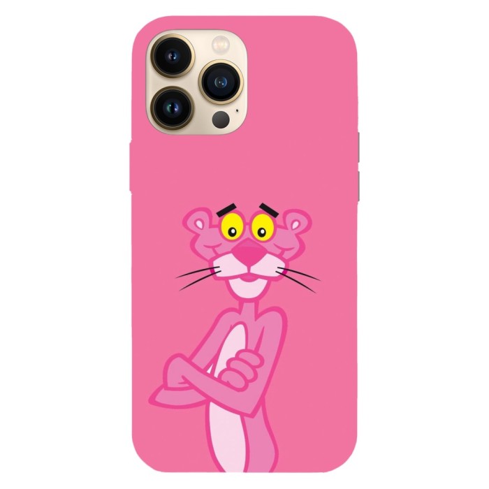 Husa compatibila cu Apple iPhone 12 / iPhone 12 Pro, Viceversa, model Sweety Pink Panther, Silicon, TPU