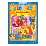 Animale jucause. Descopera si coloreaza