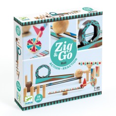 Set de constructie trasee Zig &amp; Go Roll 28 piese, Djeco