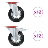 VidaXL Roți pivotante, 24 buc., 160 mm