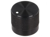 Buton rotativ negru cu indicator 6mm 20mm