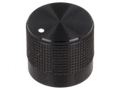 Buton rotativ negru cu indicator 6mm 20mm foto