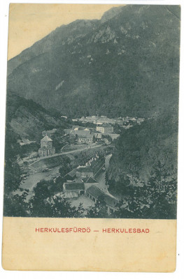 5433 - Baile HERCULANE, Caras-Severin, Romania - old postcard - used - 1911 foto
