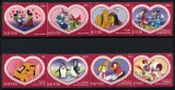 Timbre Nevis 1995 Disney, Serie Completa + Colite MNH, Colectie Filatelie, Tema Desene Animate, Timbre de Colectie