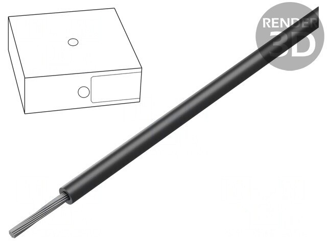 Cablu electric rezistent la căldură &Ouml;LFLEX&reg; HEAT 125 SC 1x25mm2 negru