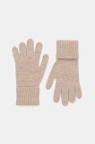 Weekend Max Mara mănuși de l&acirc;nă ZAMIANEW culoarea bej, 2525566055600