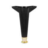 Cumpara ieftin Picior mobila din plastic negru, Asya, 120 mm, 4 buc / set