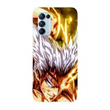 Husa compatibila cu Oppo A54 5G, Viceversa, model Garou Fight One Punch Man, Silicon, TPU, Transparent, Carcasa