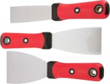 Set spatule Strend Pro, 3 piese, 40/60/80 mm, pentru glet si finisaje