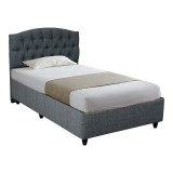 Cumpara ieftin Pat 1 persoana Lanse Pako World Gri 120x200x30 cm