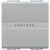 Intrerupator AXIAL simplu Living Light Bticino 2M aluminiu NT4051M2A