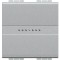 Intrerupator AXIAL simplu Living Light Bticino 2M aluminiu NT4051M2A