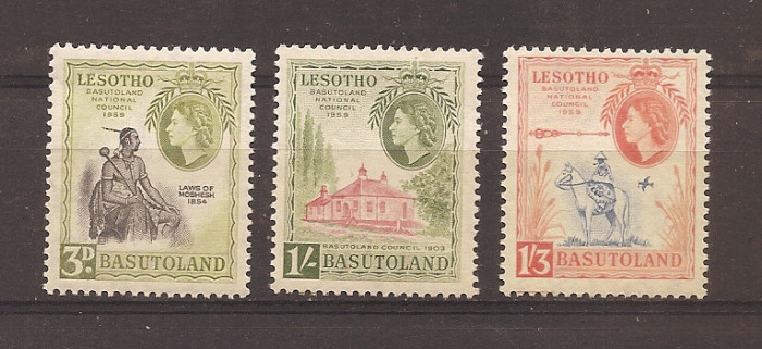 Basutoland(Lesotho)1959- A 50-a aniversare a Consiliului Național Basutoland,MNH