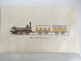 Cumpara ieftin Ilustratie veche Hannoverischer Personenzug 1846 Trenul de pasageri din Hanovra
