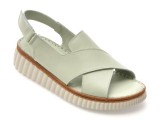 Sandale GRYXX verzi, CS3205, din piele naturala