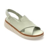 Sandale GRYXX verzi, CS3205, din piele naturala