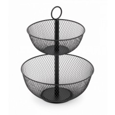 Cos fructe metalic, etajat 31x31x41 cm