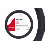 Husă volan, perforatii, L, 39-41 cm, negra