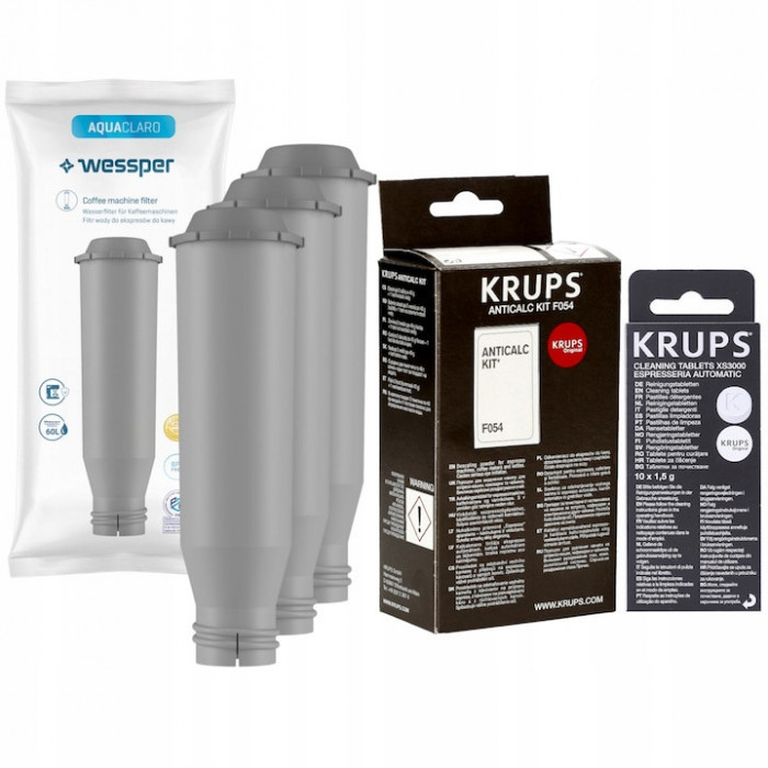 Kit intretinere espressor, Wessper, Compatibil cu Krups, 5 piese