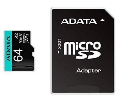 Card de Memorie MicroSDXC Adata 64GB, Adaptor SD, Class 10 foto